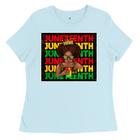 Baby Blue juneteenth cute kid Ladies Tee - TumblerDesignByShophia