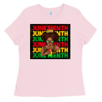 Bubblegum Pink juneteenth cute kid Ladies Tee - TumblerDesignByShophia