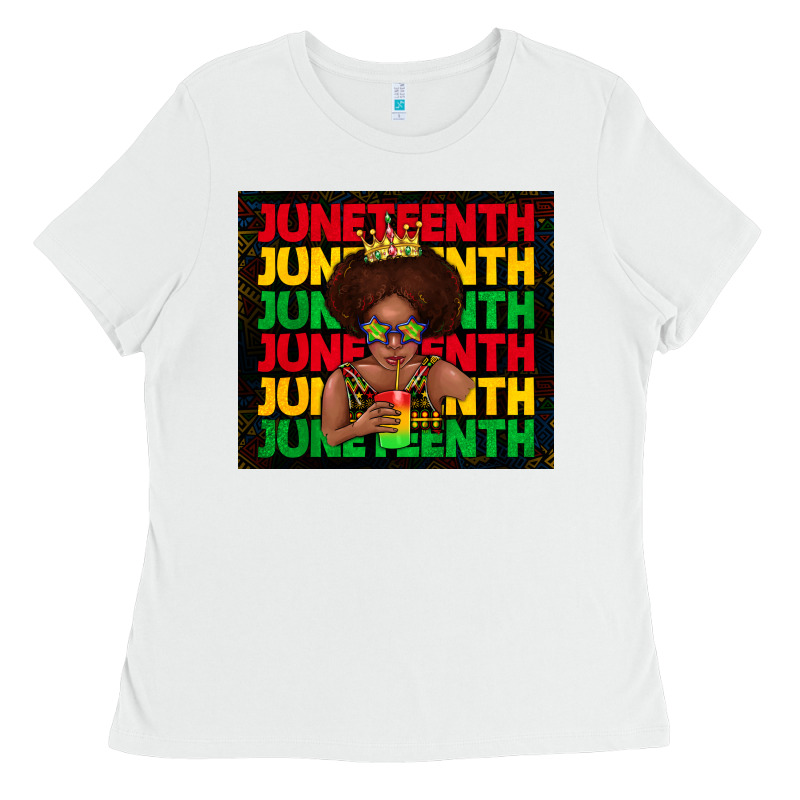 Juneteenth Cute Kid Ladies Tee by TumblerDesignByShophia | Teevron