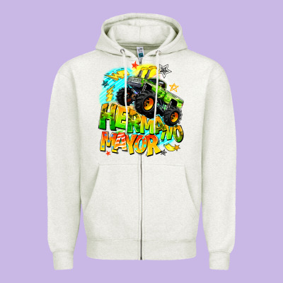 Hermano Mayor Zipper Hoodie Designed By Barkaloodesign