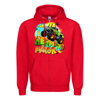 Red hermano mayor Zipper Hoodie - BarkalooDesign