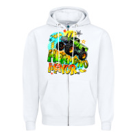 White hermano mayor Zipper Hoodie - BarkalooDesign