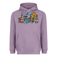 Lavender ı am blessed Heavyweight Hoodie - AdoDesignShop