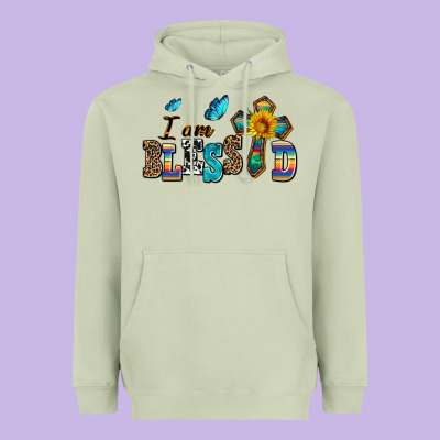 ı Am Blessed Heavyweight Hoodie Designed By Adodesignshop