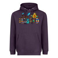 Plum ı am blessed Heavyweight Hoodie - AdoDesignShop