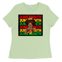 Matcha juneteenth cute kid Ladies Tee - TumblerDesignByShophia