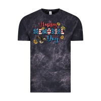 Cloud Black Happy memorial day 4th of july Vintage Tee - CowGirlArtShop