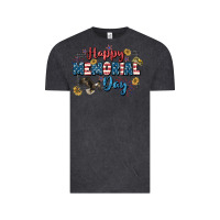 Vintage Black Happy memorial day 4th of july Vintage Tee - CowGirlArtShop