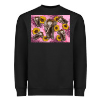 Black Baby elephant sunflowers kid's bottle Heavyweight Sweatshirt - Artiststas