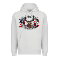 Dove Grey Best Dad Ever Premium Hoodie - CowhideDigitalArt