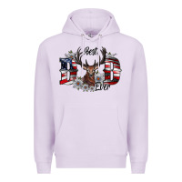 Lilac Best Dad Ever Premium Hoodie - CowhideDigitalArt
