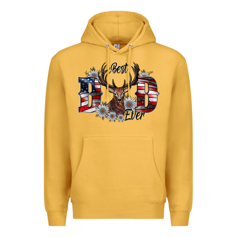 Best Dad Ever Premium Hoodie by CowhideDigitalArt | Teevron