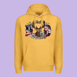Best Dad Ever Premium Hoodie Designed By Cowhidedigitalart