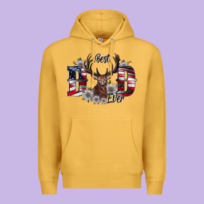 Best Dad Ever Premium Hoodie Designed By Cowhidedigitalart