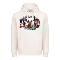 Pale Pink Best Dad Ever Premium Hoodie - CowhideDigitalArt
