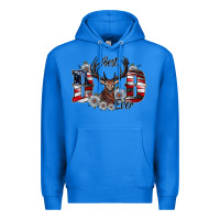 True Royal Best Dad Ever Premium Hoodie - CowhideDigitalArt