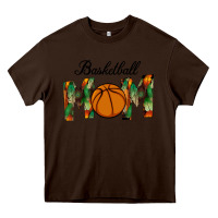 Chocolate Brown Basketball Mom Heavy Core Tee - Bettercallsaul