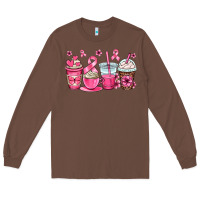 Chestnut breast cancer coffee cups Long Sleeve Tee - OliviaCreatesArt
