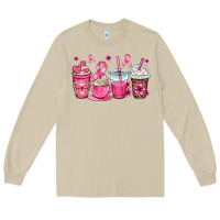 Mushroom breast cancer coffee cups Long Sleeve Tee - OliviaCreatesArt