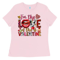 Bubblegum Pink For the love of the Valentine Ladies Tee - HowdyJamesFarm