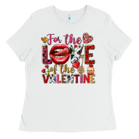 White For the love of the Valentine Ladies Tee - HowdyJamesFarm