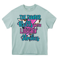 Arona The Thunder Rolls And The Lıghtnıng Strikes Heavy Core Tee - JahusDesignShop