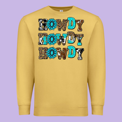 Howdy Howdy Howdy Premium Sweatshirt Designed By Adodesignshop