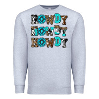 Heather Grey howdy howdy howdy Premium Sweatshirt - AdoDesignShop