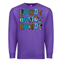 Purple howdy howdy howdy Premium Sweatshirt - AdoDesignShop