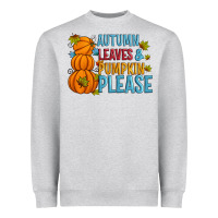 Heather Grey Autumn leaves and pumpkin please Heavyweight Sweatshirt - Artiststas