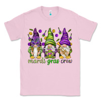 Bubblegum Pink Mardi Gras crew with gnomies Classic Tee - HowdyJamesFarm