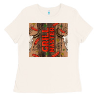 Bone grill master with bull skull Ladies Tee - TumblerDesignByShophia