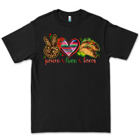 Black Peace love tacos Premium Tee - NancyCooperArtShop