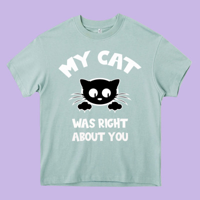 My Cat Was Right About You Heavy Core Tee Designed By Bettercallsaul