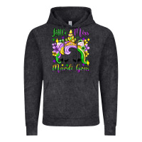Vintage Black little miss mardi gras unicorn  olivia Vintage Hoodie - OliviaCreatesArt