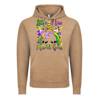 Little Miss Mardi Gras Unicorn  Olivia Vintage Hoodie | Teevron