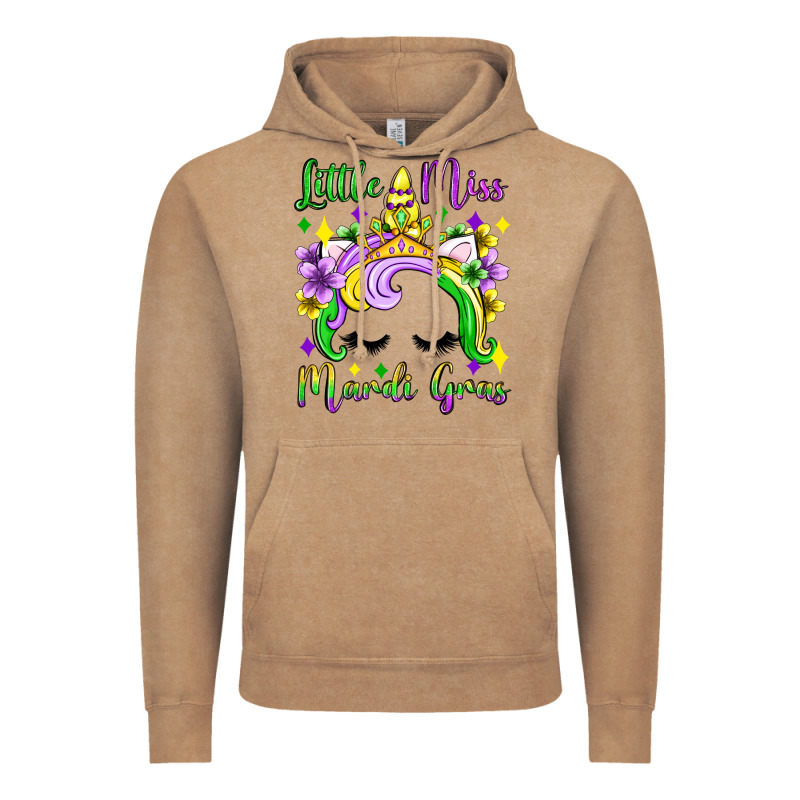 Little Miss Mardi Gras Unicorn  Olivia Vintage Hoodie by OliviaCreatesArt | Teevron