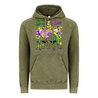 Vintage Olive little miss mardi gras unicorn  olivia Vintage Hoodie - OliviaCreatesArt