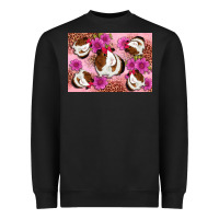 Black Guinea pig flowers Heavyweight Sweatshirt - Artiststas
