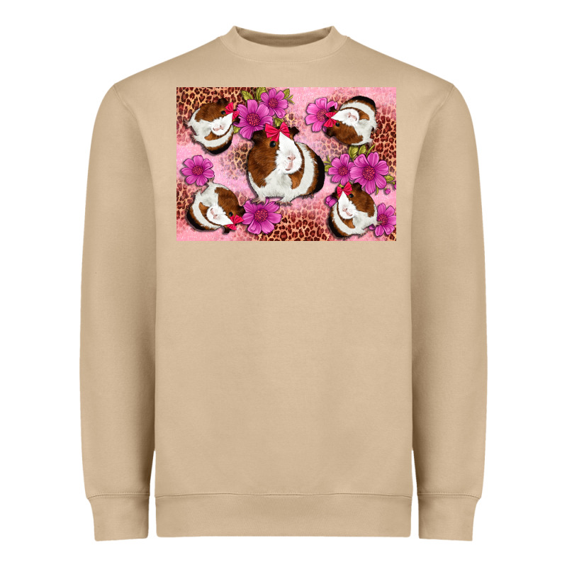Guinea Pig Flowers Heavyweight Sweatshirt by Artiststas | Teevron