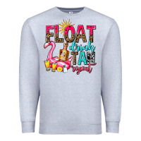 Heather Grey float drink tan repeat Premium Sweatshirt - AdoDesignShop