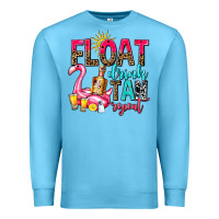Ocean Blue float drink tan repeat Premium Sweatshirt - AdoDesignShop