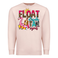 Pale Pink float drink tan repeat Premium Sweatshirt - AdoDesignShop