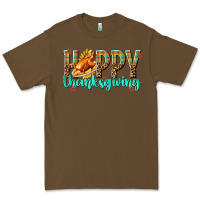 Cacao Happy Thanksgiving with Turkey Premium Tee - texasbilliewilder