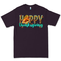 Plum Happy Thanksgiving with Turkey Premium Tee - texasbilliewilder