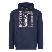 Navy boston terrier t  shirt boston terrier dog traits gift t  shirt Heavyweight Hoodie - longCreatives