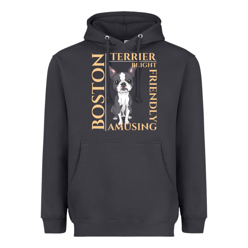 Boston Terrier T  Shirt Boston Terrier Dog Traits Gift T  Shirt Heavyweight Hoodie by longCreatives | Teevron