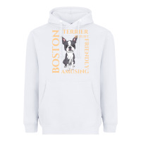 White boston terrier t  shirt boston terrier dog traits gift t  shirt Heavyweight Hoodie - longCreatives