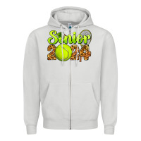 Dove Grey tennis senior 2024 Zipper Hoodie - BarkalooDesign