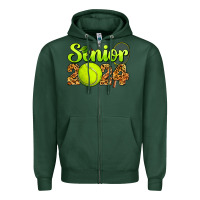Sports Green tennis senior 2024 Zipper Hoodie - BarkalooDesign